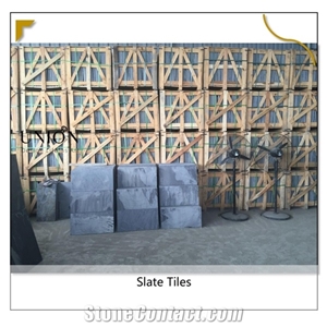 China Black Slate Split Flooring Tiles Paver for Garden Deco