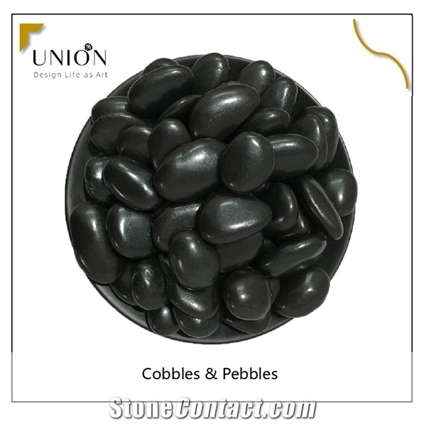 China Black Washed Pebble Wholesale,High Polished Pebble S