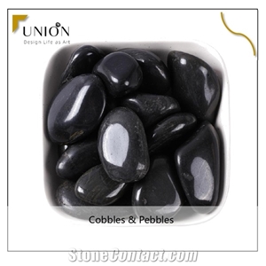 China Black Washed Pebble Wholesale,High Polished Pebble S