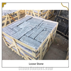 China Natural Sesame Dove Grey Granite Loose Stacked Stone