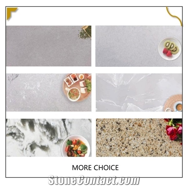 Chinese Customized Yellow Quartz Stone for Kitchen Tabletop