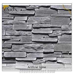 Dark Grey Artificial Stone Wall Cladding Stone,Ledge Stone
