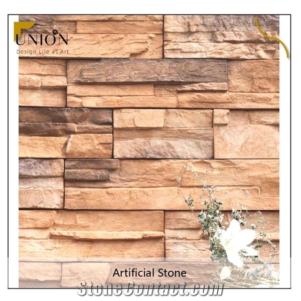 Decoration Wall Artificial Stone,Brown Artificial Stone