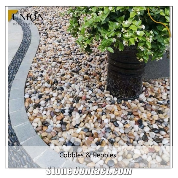 Gravel Black and Yellow Pebble Stone on Sale,China Suppliers