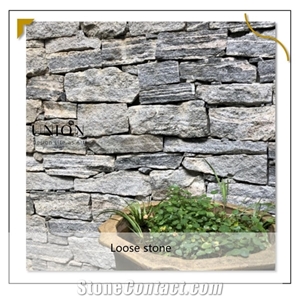 Grey Grainte Loose Strips Stone Venner Wall Cladding Decora