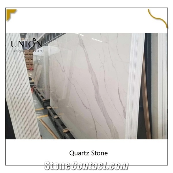 High Quality Polished Quartz Engineered Stone for Tabletop