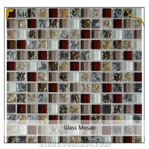 House Kitchen Wall Decorative Mosaic Design Glass Material