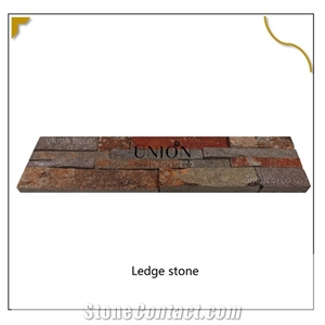 Iron Rusty Ledge Stone Stacked Veneer Natural Rock Surfaced