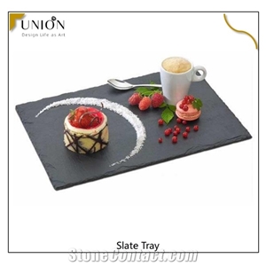 Kitchen Slate Rectangular Serving Coaster,Black Sushi Slates