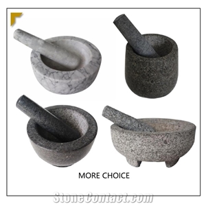 Mortar and Pestle Set,Amazon Stone Mortar, Kitchenware Stone