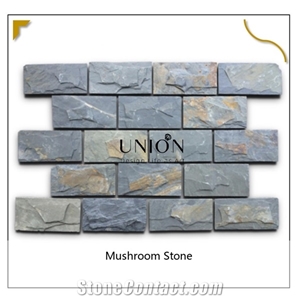 Mulcitcolor Slate Mushroom Stone, Wall Cladding Stack Stones