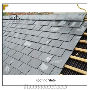 Natural Black Slate Roofing Tiles for Roof Covering Building