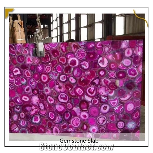Natural Grade a Agate Stone Slabs for Interior Kitchen Wall