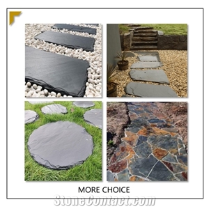 Natural Slate Garden Stepping Stone Landscaping Walkway Stone