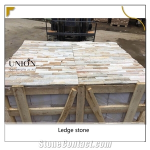 Oyster Yellow Rusty Stacked Cultured Stone Wall Panels