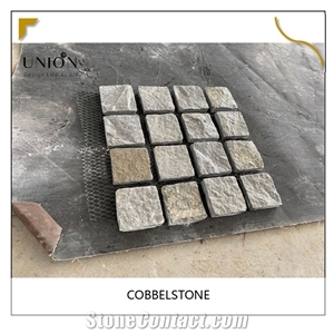 P14 Yellow Rusty Cobble Paving Stone,Walkway Pavers for Deco
