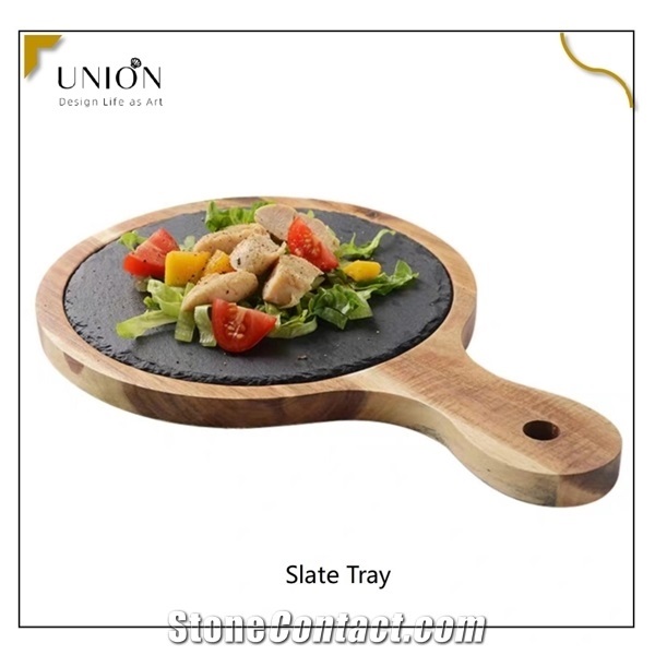 Paddle Serving Tray Food Acacia Tray Wooden Set with Handle