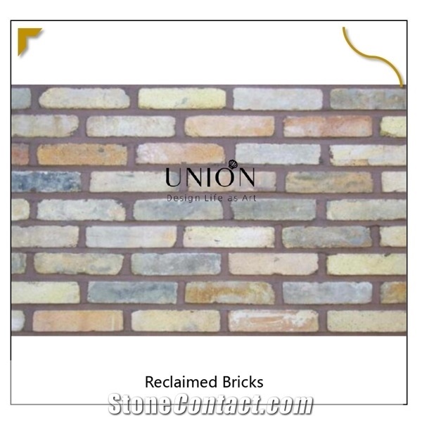 Reclaimed Brick Wall Background Vintage Industrial Masonry