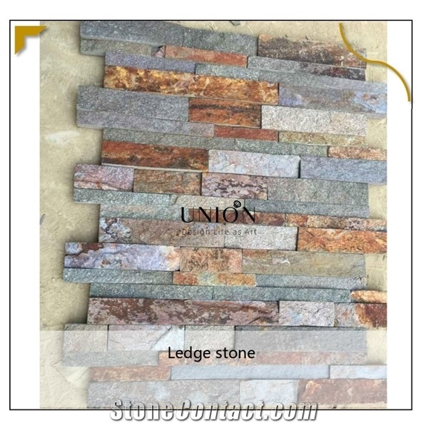 Rusty Ledger Quartzite Panels Culture Stacked Stone Veneer
