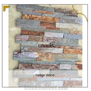 Rusty Ledger Quartzite Panels Culture Stone Veneer Castle