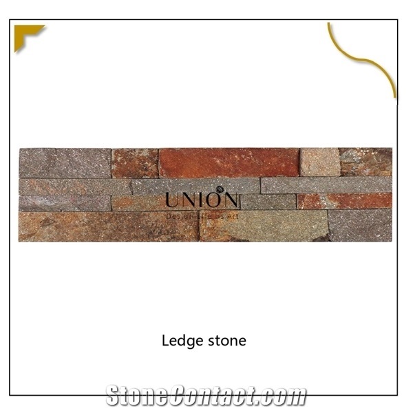 Rusty Ledger Quartzite Panels Culture Stacked Stone Veneer