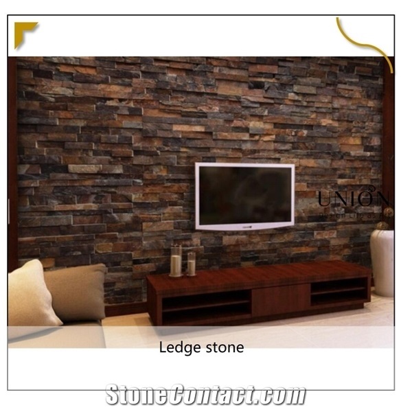 Rusty Slate Manufactured Ledge Stone Wall Decoration Stone