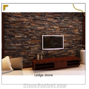 Rusty Slate Natural Culture Stone Stacked Ledger Wall Clad