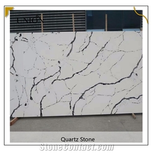 Solid Surface Big Slab Artificial Quartz Stone for Table Top