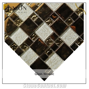 Stainless Mixed Pure Glass Mosaic Chinese Factory in Supply