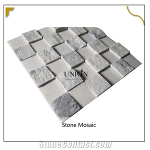 Super Pure White Natural Quartz for Kitchen Wall Mosaic Deco