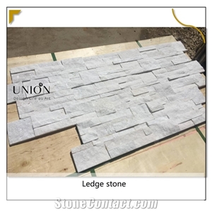 Super Shinning White Quartize 18x35 Z Shape Ledge Stones