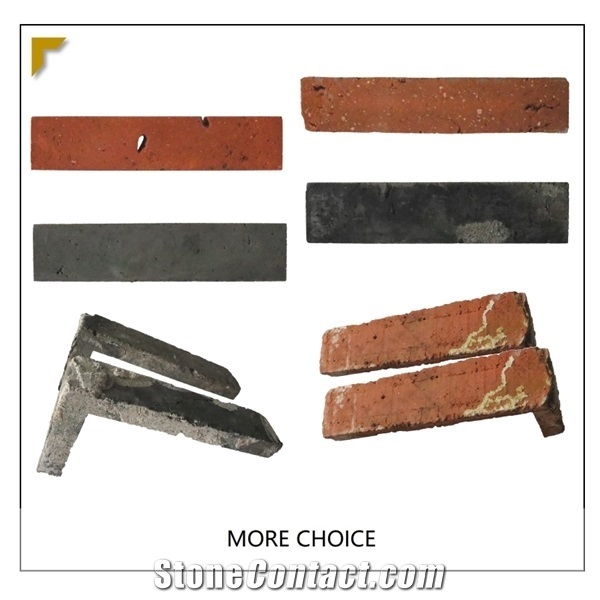 Used Thin Brick Veneer,Gray Red Reclaimed Bricks Veneer