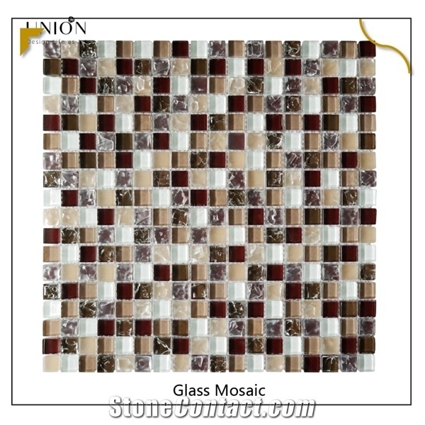 Uxury Design Crystal Glass Mosaic Wall Tile for Background