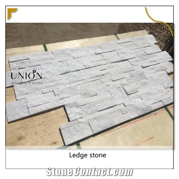 White Quartize Veneer Wall Cladding Decorative Stone Venner