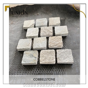 Yellow Beige Cobble Paver Stone in Stock Warehouse Price