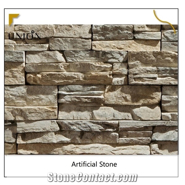 Yellow Brick Natural Artificial Flexible Stone Wall in Stock