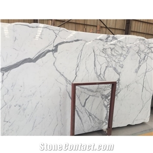 Wholesale Polished Statuario White Marble Slabs