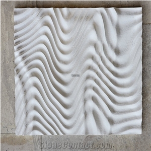 3d Marble Cnc Carving Feature Wall Panels, 3d Wall Design
