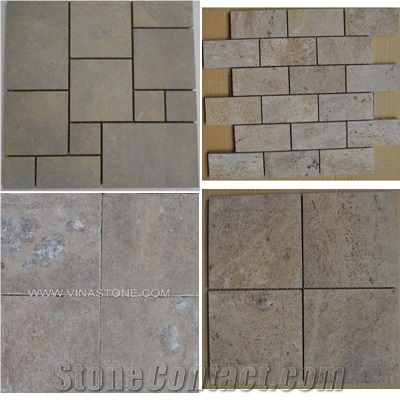Viet Nam Beige Limestone Mosaic