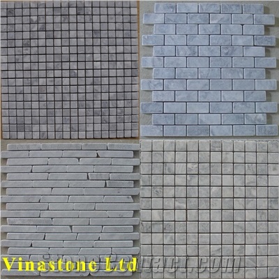 Viet Nam Grey Apricot Marble Mosaic