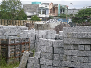 Vietnam White Palisade Granite Kerbstone