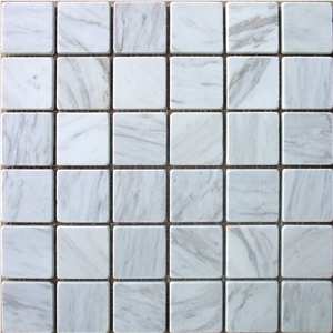Volakas Marble Mosaic,White Marble Mosaic