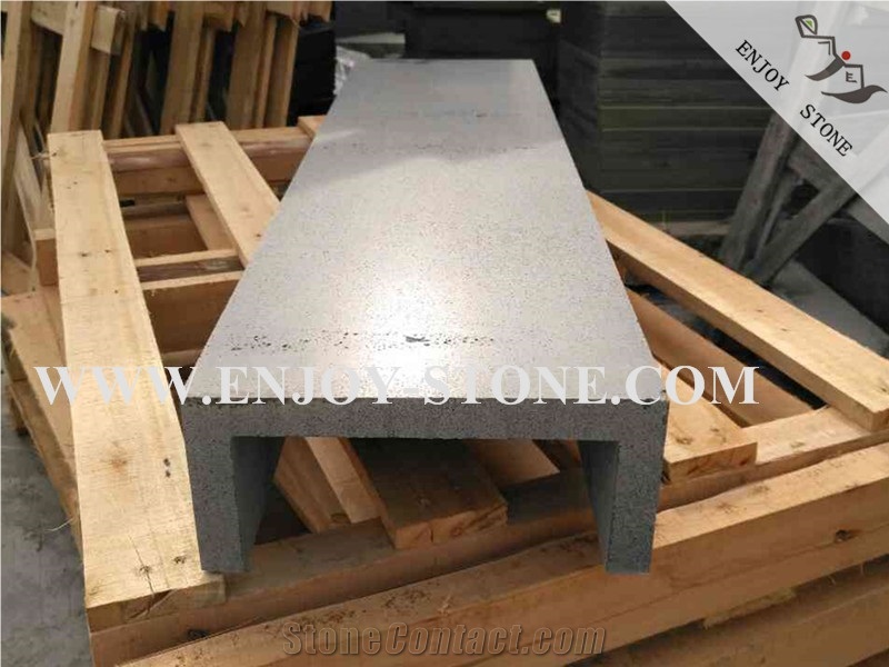 Honed Bluestone with Double Rebated, Pool Coping Tiles