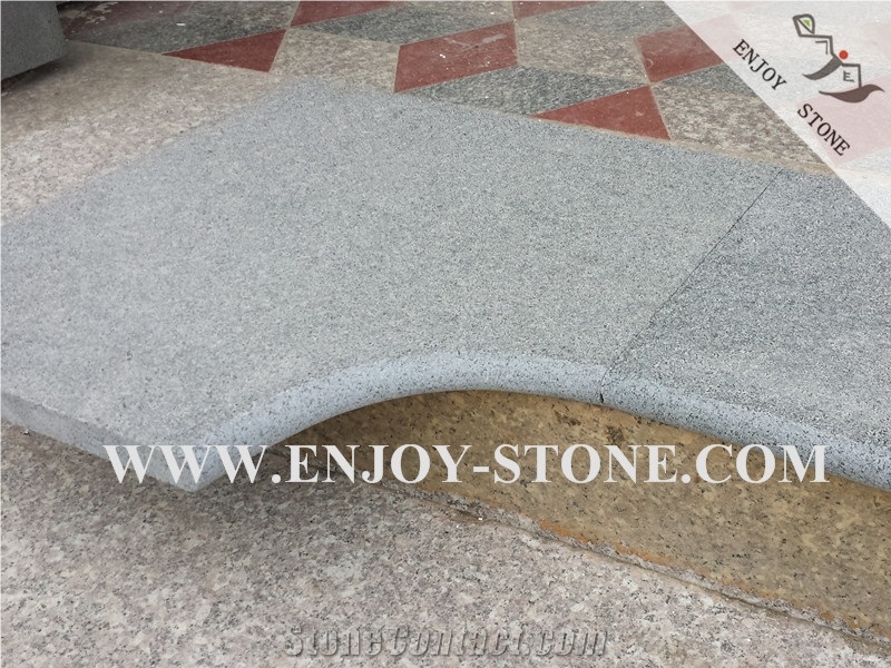 Honed G654, Swimming Pool Curved Bullnose Coping Tiles
