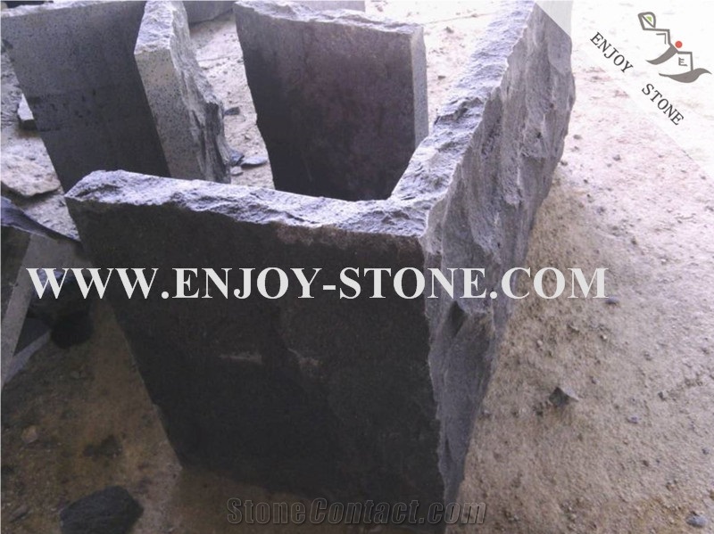 Mushroom/Natural Split,Zhangpu Bluestone, Corner Stone