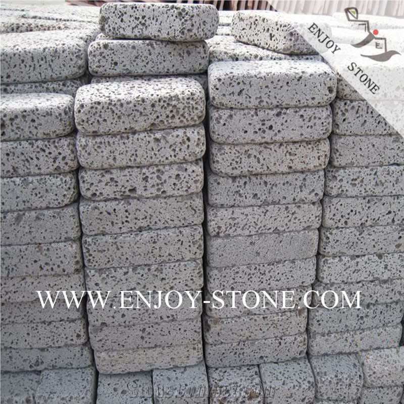 Tumbled Lavastone / Macro Holes Basalt /Andesite Cobblestone