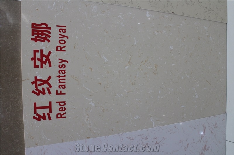 Polished Artificial Stone Volakas White Slab for Sale