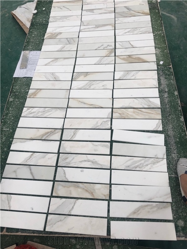 Calacatta Gold Marble Tile-100x600mm
