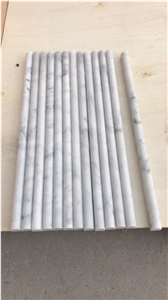 Carrara White Marble Pencil Mouldings/Liners