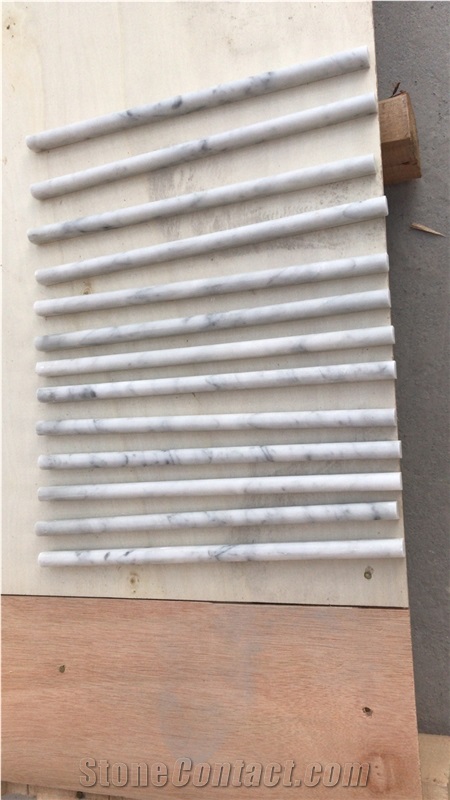 Carrara White Marble Pencil Mouldings/Liners